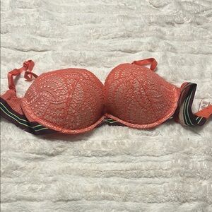 Very Sexy lightly lined Plumge Coral Lace Bra